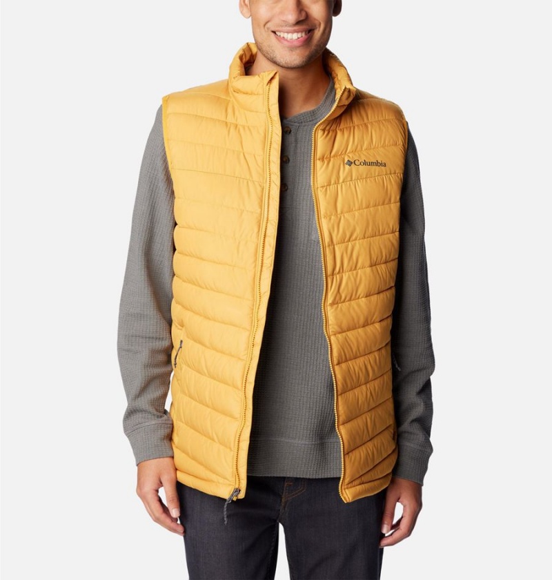 Yellow Columbia Slope Edge Men's Vest | 36579YZST