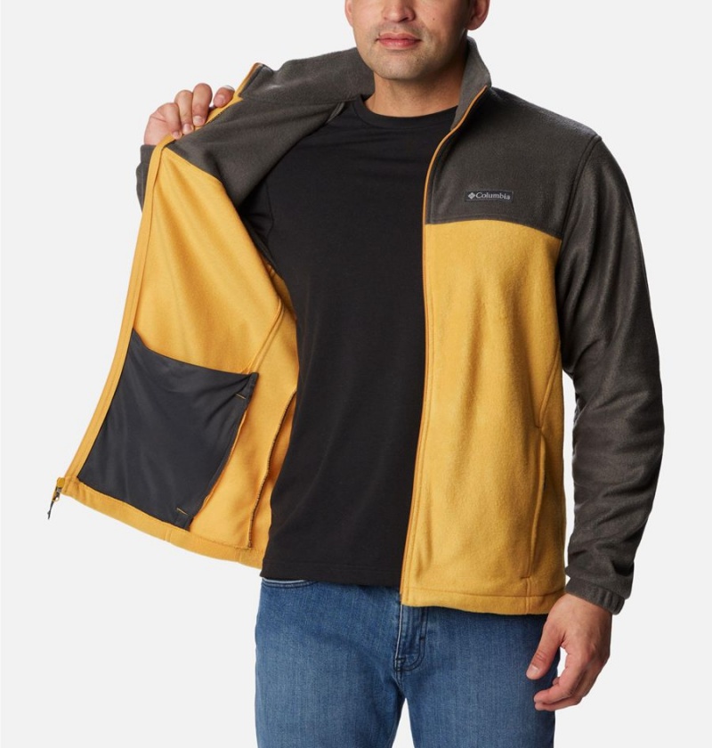 Yellow Columbia Steens Mountain 2.0 Full Zip Men's Fleece Jacket | 79260MCOT