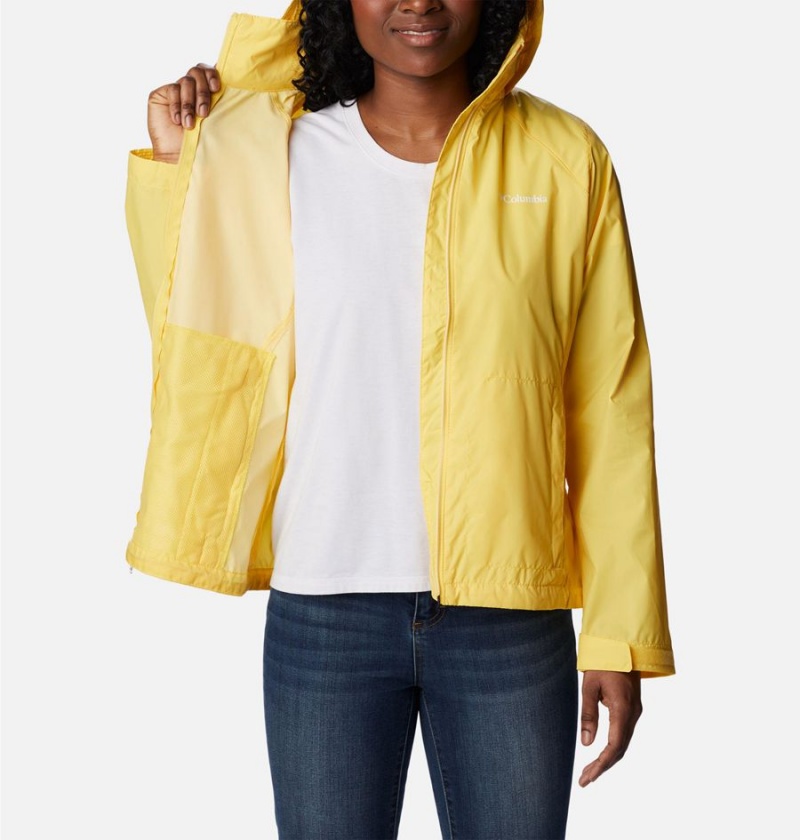 Yellow Columbia Switchback III Women's Rain Jacket | 86352NJDL