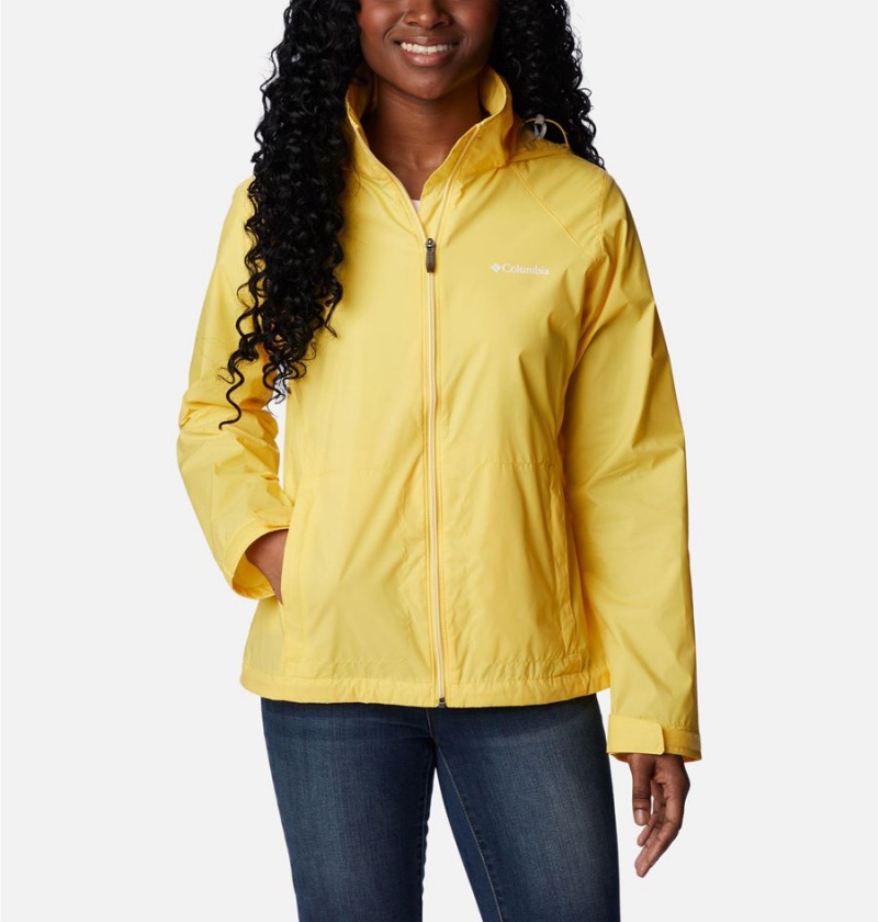 Yellow Columbia Switchback III Women\'s Rain Jacket | 86352NJDL