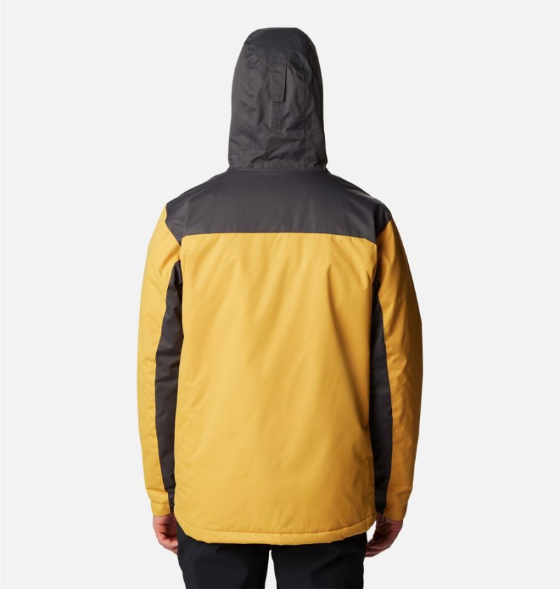 Yellow Columbia Tipton Peak II Insulated Men's Rain Jacket | 31456OJBL