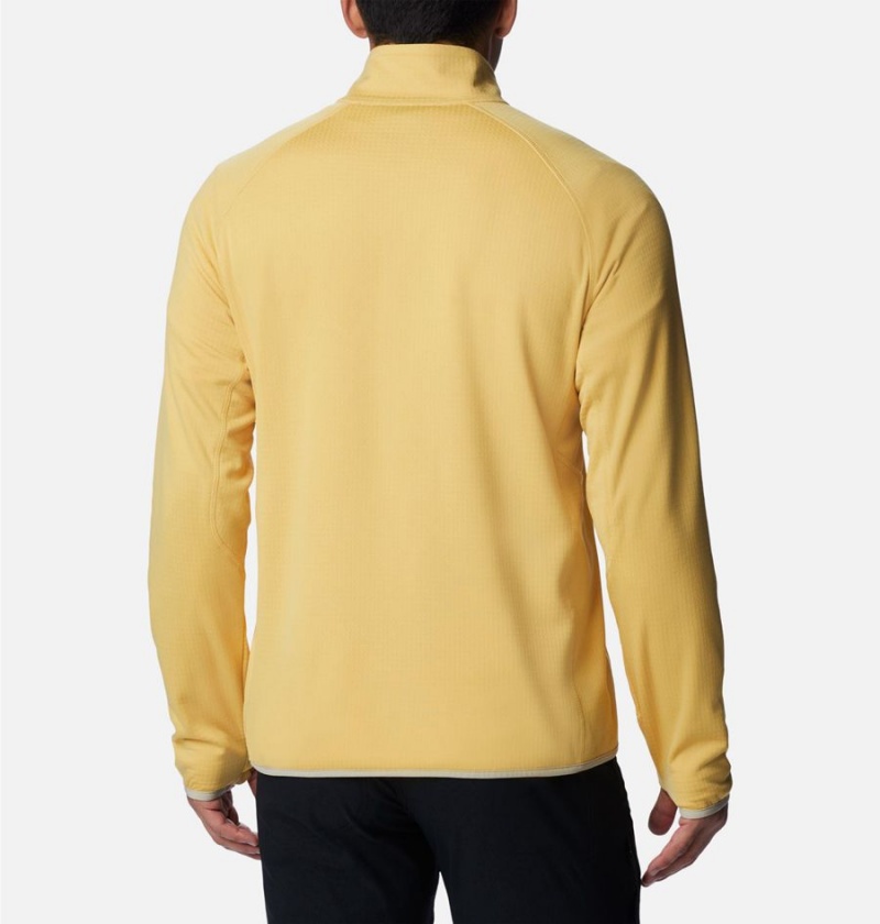 Yellow Columbia Triple Canyon Half Zip Men's Pullover | 60317LTIQ