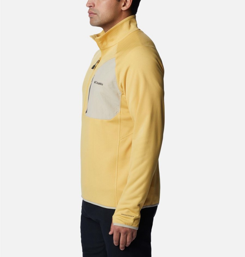 Yellow Columbia Triple Canyon Half Zip Men's Pullover | 60317LTIQ