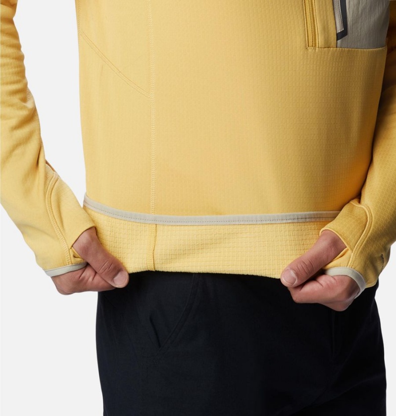 Yellow Columbia Triple Canyon Half Zip Men's Pullover | 60317LTIQ