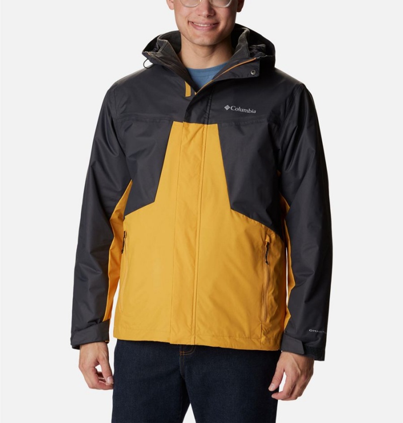 Yellow Columbia Tunnel Falls Interchange Men\'s 3 In 1 Jackets | 52381YPQT