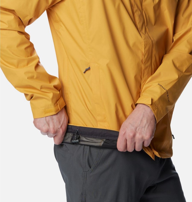 Yellow Columbia Watertight II Men's Rain Jacket | 50961KSNJ