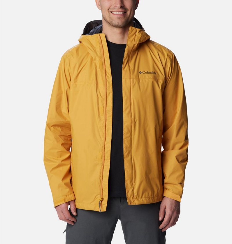 Yellow Columbia Watertight II Men's Rain Jacket | 50961KSNJ