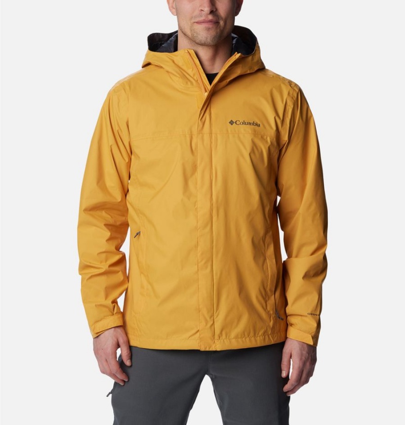 Yellow Columbia Watertight II Men\'s Rain Jacket | 50961KSNJ