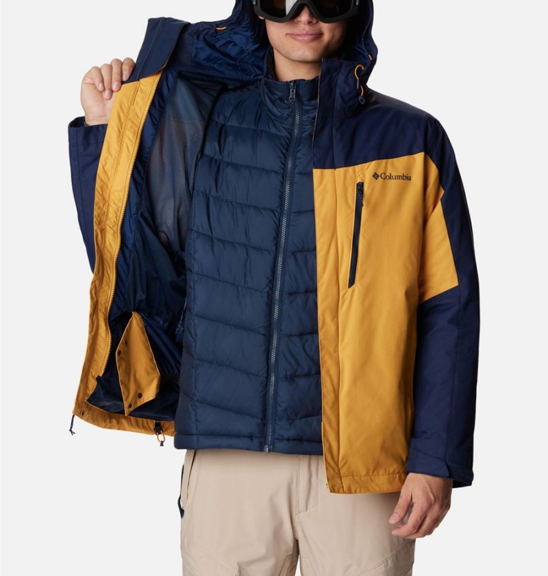 Yellow Columbia Whirlibird IV Interchange Men's Ski Jacket | 91726CQRT